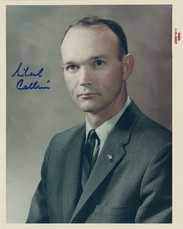 Lot #8086 Michael Collins Signed Photograph - Image 1