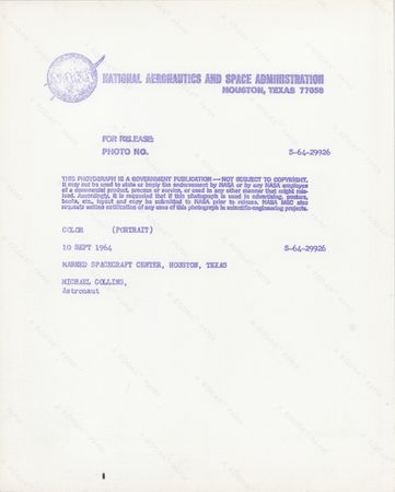 Lot #8086 Michael Collins Signed Photograph - Image 2