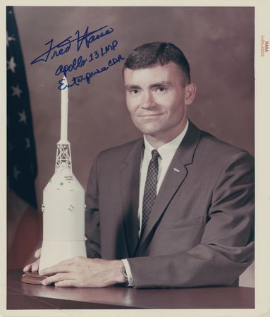 Lot #8292 Fred Haise Signed Photograph - Image 1