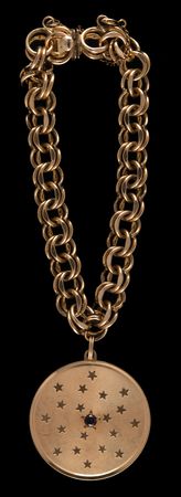 Lot #8314 Apollo 14 Lunar Surface-Flown 14K Gold Pendant - From the Personal Collection of Edgar Mitchell - Image 4