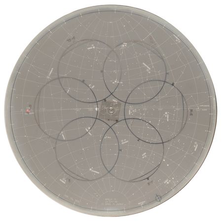 Lot #8280 Apollo 13 Training-Used Star Chart Signed by James Lovell and Fred Haise - Image 3