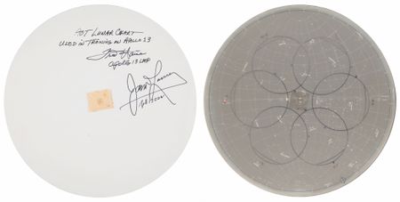 Lot #8280 Apollo 13 Training-Used Star Chart Signed by James Lovell and Fred Haise - Image 4