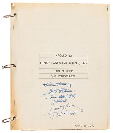 Lot #8279 Apollo 13 Training-Used 'Lunar Landmark