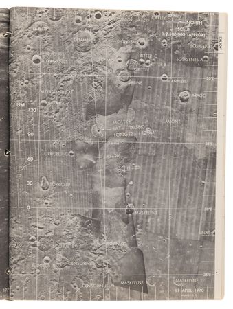 Lot #8279 Apollo 13 Training-Used 'Lunar Landmark Maps' Booklet Signed by James Lovell and Fred Haise - Image 7