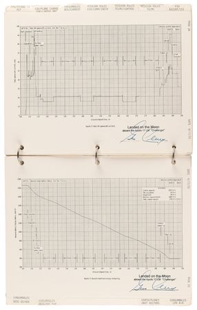 Lot #8390 Gene Cernan's Apollo 17 Lunar Surface-Flown 'LM Data Card Book' - All (20) Pages Signed and Flight-Certified by CDR Cernan - Image 18