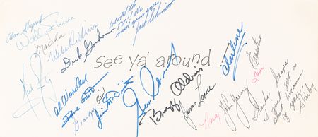 Lot #8194 Apollo 11 Signed 'Get Well' Card with (13) Apollo Astronaut Signatures - Presented to an Astronaut Office Secretary - Image 2