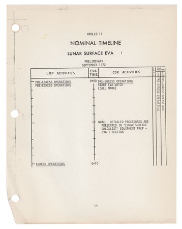 Lot #8451 Apollo 15, 16, and 17 'EVA and Lunar Surface' Manuals and Documents - Image 13