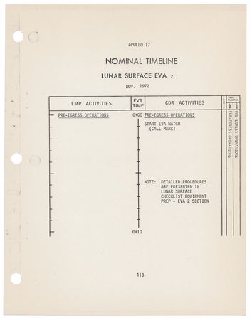 Lot #8451 Apollo 15, 16, and 17 'EVA and Lunar Surface' Manuals and Documents - Image 14