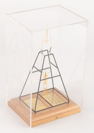 Lot #8606 Space Archive of S. Neil Hosenball, NASA's General Counsel, with Flown Flags, Certificates, 'Space Cans,' and a Rare 'Goddard Space Flight Center' Rocket Model - Image 2