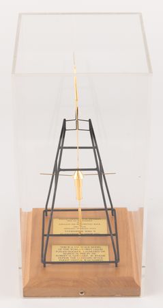 Lot #8606 Space Archive of S. Neil Hosenball, NASA's General Counsel, with Flown Flags, Certificates, 'Space Cans,' and a Rare 'Goddard Space Flight Center' Rocket Model - Image 6