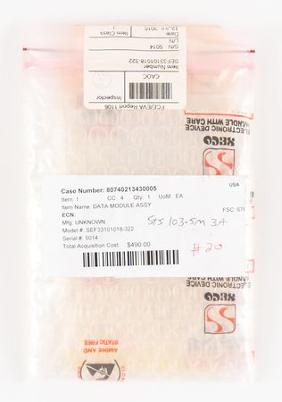 Lot #8581 Space Shuttle Hasselblad 70mm Film Magazine with Data Module - Image 6