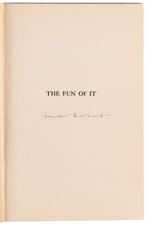 Lot #8005 Amelia Earhart Signed Book - The Fun of It - Image 4