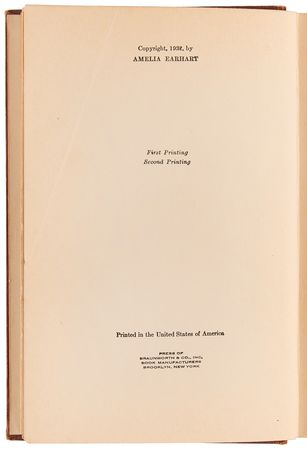 Lot #8005 Amelia Earhart Signed Book - The Fun of It - Image 6