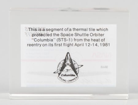 Lot #8526 Skylab Flown Fragment and Space Shuttle Columbia Heat Shield Fragment - Image 4