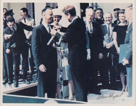 Lot #8065 Alan Shepard Signed Photograph - Image 2