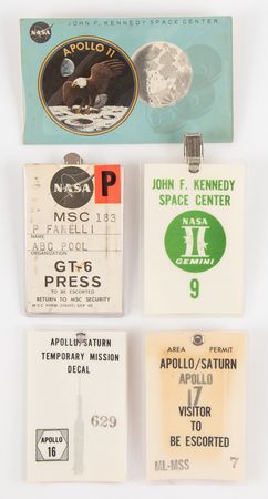 Lot #8453 Apollo and Gemini Badge Collection (5)