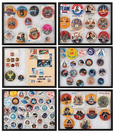 Lot #8428 Mercury, Gemini, Apollo, and Space Shuttle Pins and Buttons Collection (250+) - Image 3