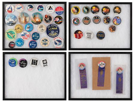Lot #8428 Mercury, Gemini, Apollo, and Space Shuttle Pins and Buttons Collection (250+) - Image 4
