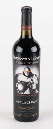 Lot #8270 Charles Conrad: 'Rendezvous in Space' Cabernet (1997) and Poster - Image 2