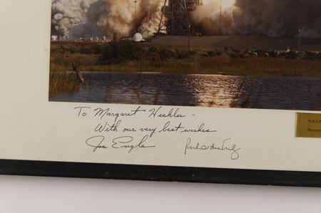 Lot #8560 STS-2 Oversized Crew-Signed Photograph - Image 3