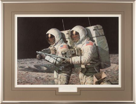 Lot #8260 Alan Bean Signed Print - 'Helping Hands' (Ltd. Ed. #666/850) - Image 1