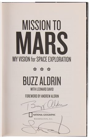 Lot #8216 Buzz Aldrin (2) Signed Books - Image 2