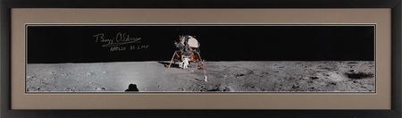 Lot #8206 Buzz Aldrin Oversized Panoramic Signed Photograph - Image 2