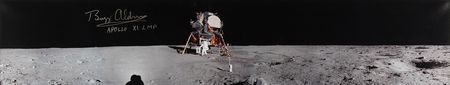 Lot #8206 Buzz Aldrin Oversized Panoramic Signed Photograph - Image 3
