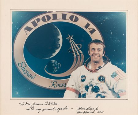 Lot #8320 Apollo 14 (3) Signed Photographs - Shepard, Mitchell, and Roosa - Image 2