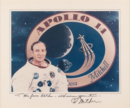 Lot #8320 Apollo 14 (3) Signed Photographs - Shepard, Mitchell, and Roosa - Image 3