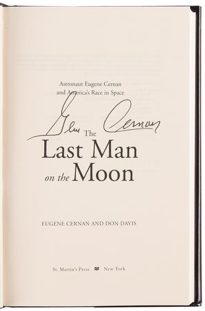 Lot #8412 Gene Cernan Signed Book - The Last Man on the Moon - Image 4