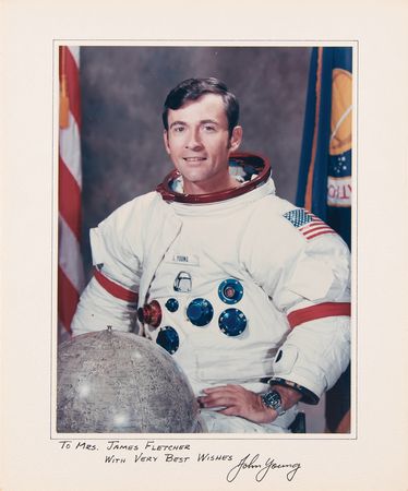 Lot #8372 Apollo 16 (3) Signed Photographs - Young, Duke, and Mattingly - Image 3