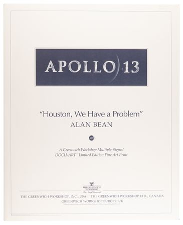 Lot #8301 Apollo 13 Multi-Signed (8) Print - 'Houston, We Have a Problem' (Ltd. Ed. #486/1000) - 21.5? x 26? - Image 8