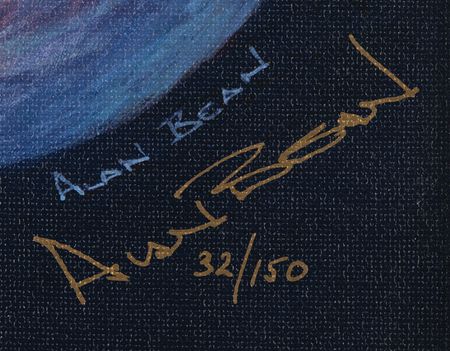 Lot #8262 Alan Bean Signed Giclee Print - 'A Most Beautiful Moon' (Ltd. Ed #32/150) - 10? x 12? - Image 3