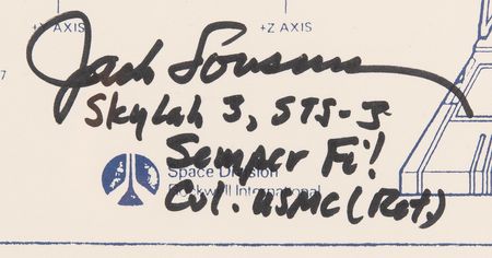 Lot #8438 Apollo and Skylab Astronauts (9) Signed Print - 16˝ x 12˝ - Image 4