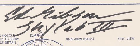 Lot #8438 Apollo and Skylab Astronauts (9) Signed Print - 16˝ x 12˝ - Image 6