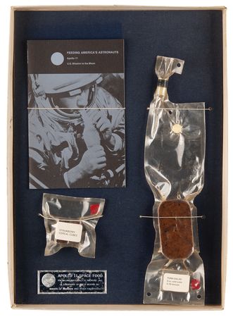 Lot #8199 Apollo 11 Space Food Packages (2) - Tuna Fish and Strawberry Cereal Cubes - Image 1