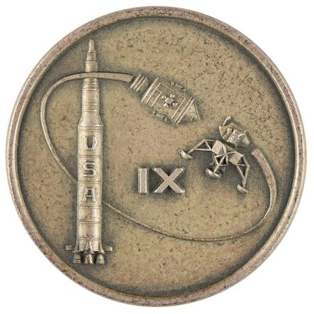 Lot #8156 Apollo 9 Flown Robbins Medallion - From the Personal Collection of Jim McDivitt - Image 1