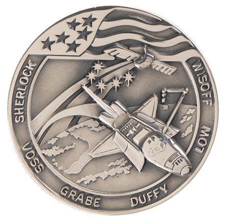 Lot #8536 STS-57 Flown Robbins Medallion - From the Personal Collection of Brian Duffy - Image 1