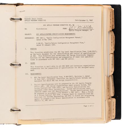 Lot #8459 Apollo/Saturn Configuration Management Plan - Image 5