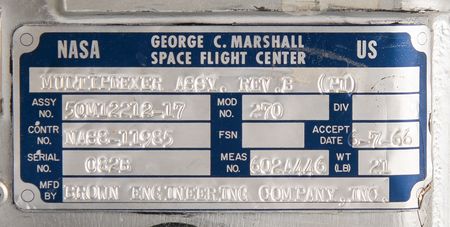 Lot #8498 Apollo-era Saturn V Multiplexer Instrument Unit - Image 3