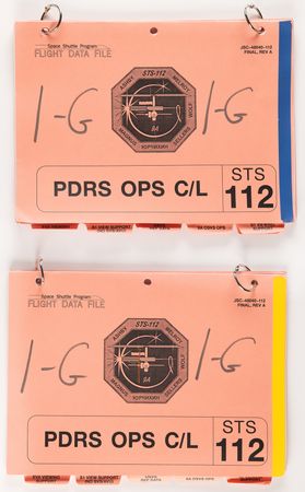 Lot #8534 STS-112 Archive of (50+) Astronaut and Mission Control-Used Cue Cards and Flight Data File Checklists - Image 10