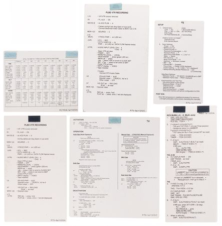 Lot #8534 STS-112 Archive of (50+) Astronaut and Mission Control-Used Cue Cards and Flight Data File Checklists - Image 14