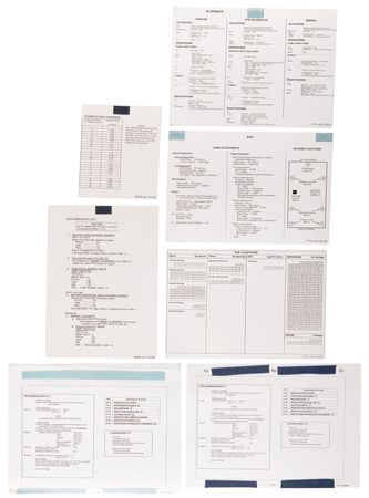 Lot #8534 STS-112 Archive of (50+) Astronaut and Mission Control-Used Cue Cards and Flight Data File Checklists - Image 15