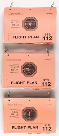 Lot #8534 STS-112 Archive of (50+) Astronaut and Mission Control-Used Cue Cards and Flight Data File Checklists - Image 17