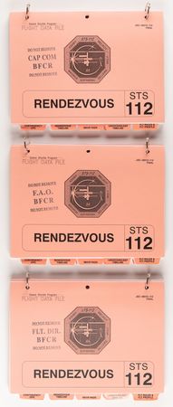 Lot #8534 STS-112 Archive of (50+) Astronaut and Mission Control-Used Cue Cards and Flight Data File Checklists - Image 20