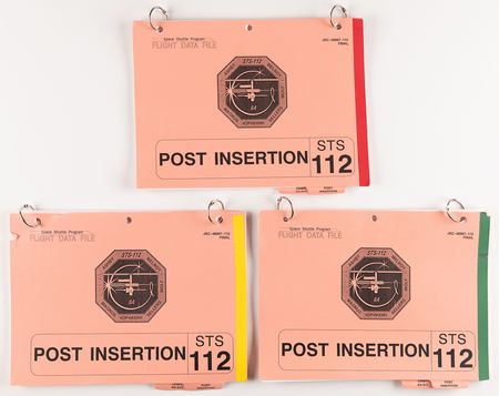Lot #8534 STS-112 Archive of (50+) Astronaut and Mission Control-Used Cue Cards and Flight Data File Checklists - Image 8