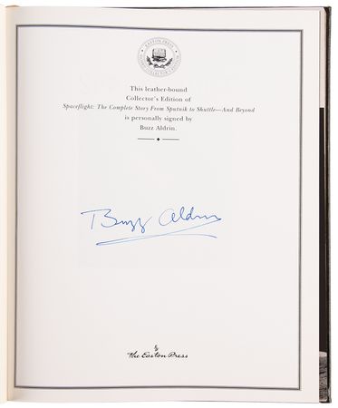 Lot #8217 Buzz Aldrin Signed Book - Spaceflight - Image 4