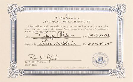 Lot #8218 Buzz Aldrin Signed Book - NASA: The Complete Illustrated History - Image 5