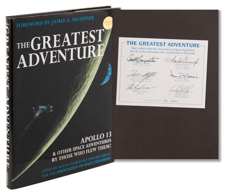 Lot #8439 Astronauts Signed Book - The Greatest Adventure (Ltd. Ed. #158/2000), with Carpenter, Conrad, and Bean - Image 1